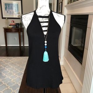 Papermoon Bane Bar Detail Knit Top Medium